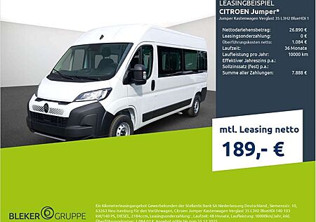 Citroën Jumper Citroen Kastenwagen Verglast 35 L3H2 BlueHDi 140