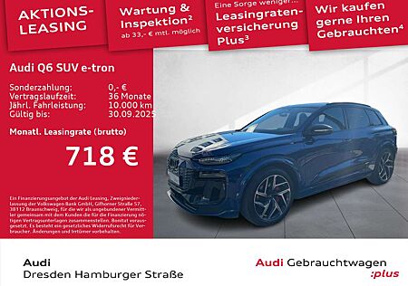Audi Q6 e-tron Q6 quattro edition one blue S line Leder