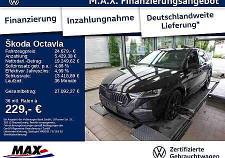 Skoda Octavia Combi RS iV 1.4 eTSI MATRIX+PANO+KAMERA+