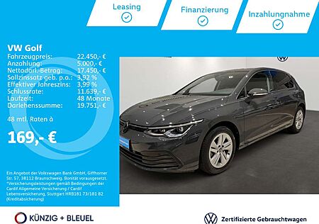 VW Golf Volkswagen Life 1.5 TSI LED Navi App ACC Clima