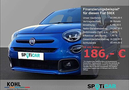 Fiat 500X Sport El. Panodach Klimaautom Temp Navi LED