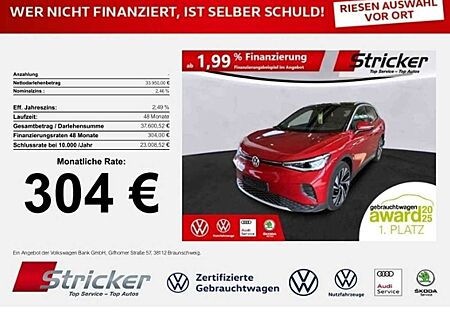 VW ID.4 Volkswagen Pro Performance 150/77 304,-ohne Anzahlung Top Sp