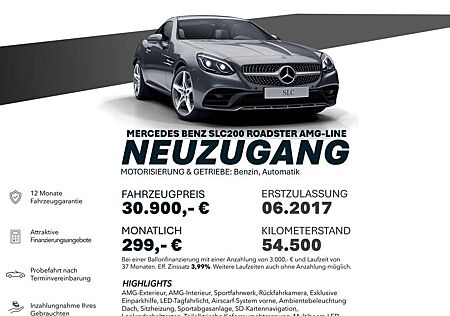 Mercedes-Benz SLK 200 SLC 200 AMG-LINE/RÜCKFAHR/LED/SITZH/AMBEINT Bi