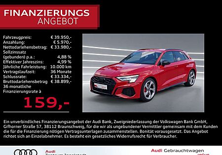 Audi S3 Sportback TFSI MATRIX ACC NAVI Optik-schwarz+