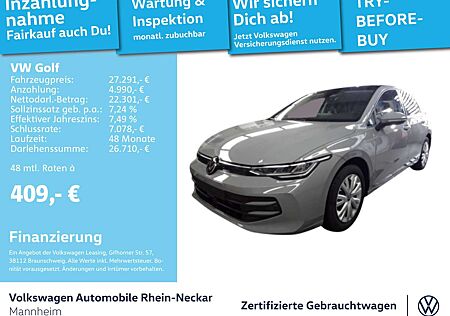 VW Golf Volkswagen VIII 1.5 eTSI Life DSG GAR.2029 App-Connect