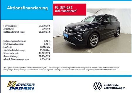 VW T-Cross Volkswagen 1.5 TSI R-Line DSG KLIMA, NAVI, LED, AHK, RÜCKFAH