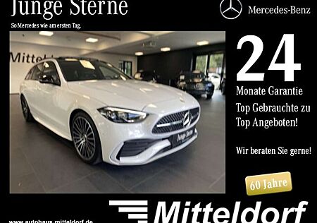 Mercedes-Benz C 220 d T AMG NIGHT PANO MBUX 360° 19" TWA DAB