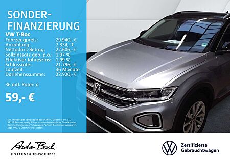 VW T-Roc Volkswagen 1.5 TSI DSG Style, Navi, LED, AHK, App-Con