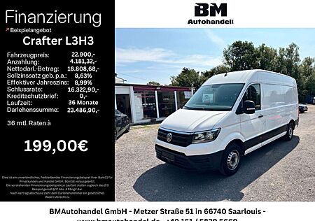 VW Crafter Volkswagen 30 mittellang Hochdach L3H3, MWST, Finanzierung