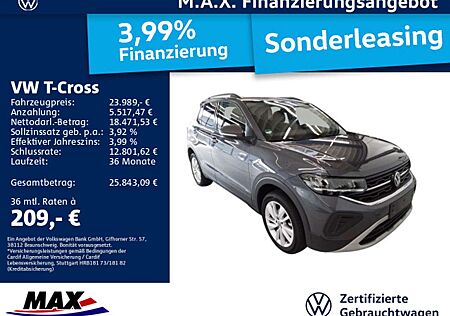 VW T-Cross Volkswagen 1.0 TSI DSG LIFE LED+ACC+KAMERA+APP+ALU+