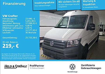 VW Crafter Volkswagen 35 MR HD 2.0 TDI 130 kW PDC KLIMA FWD