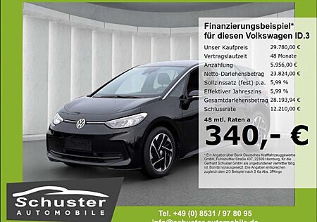 VW ID.3 Volkswagen Pro*ACC Navi R-Kam SHZ Keyless Alarm 18*Alu