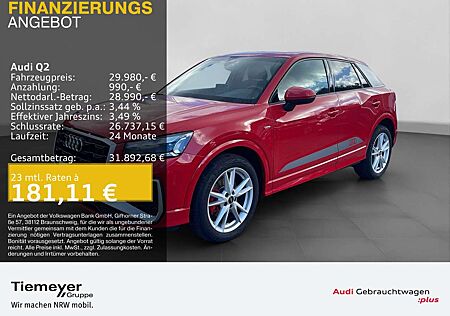 Audi Q2 35 TFSI 2x S LINE LM18 AHK FEINNAPPA MATRIX