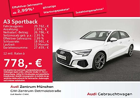 Audi A3 40 TFSI e S tronic 2x S line Navi+/