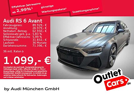 Audi RS6 Avant Dynamik B&O HUD Standhz. Pano Laserlic
