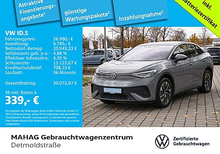 VW ID.5 Volkswagen Pro CCS Navi LED Keyless Alu19HamarGRAPHITE