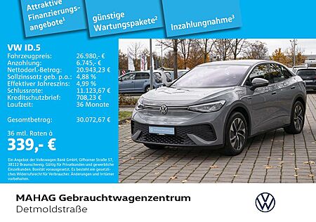 VW ID.5 Volkswagen Pro CCS Navi LED Keyless Alu19HamarGRAPHITE