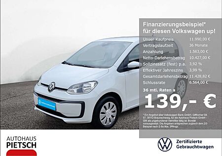 VW Up Volkswagen ! move 1.0 Assitenz-Paket Kamera PDC Tempomat