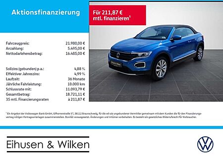 VW T-Roc Volkswagen Cabriolet 1.0+TSI+STYLE+LED+AHK+SHZ+ACC+