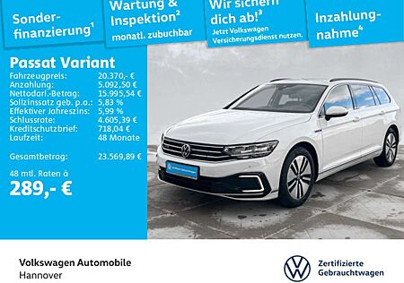 VW Passat Variant Volkswagen 1.4 TSI Hybrid GTE STHZG LED ACC