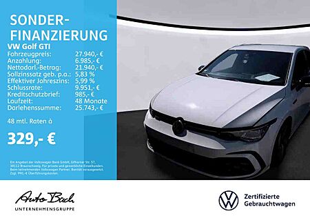 VW Golf GTI Volkswagen Golf VIII GTI Black Style 2.0 TSI, Navi, LED, Rü
