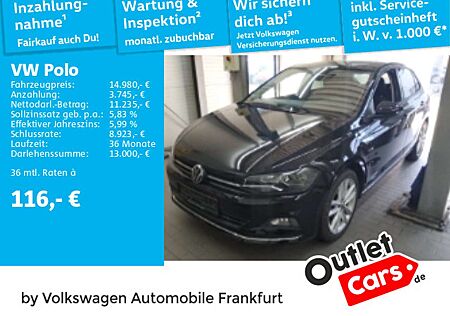 VW Polo Volkswagen Highline 1,0 l TSI Navi Sportfahrwerk LED-R