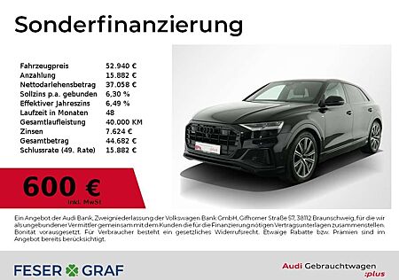 Audi Q8 55TFSI e S Line AHK,B&O,Leder,Kameras,HUD,AIR