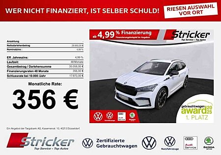 Skoda Enyaq IV 60 Sportline 356,-ohne Anzahlung Kamera AHK Pu