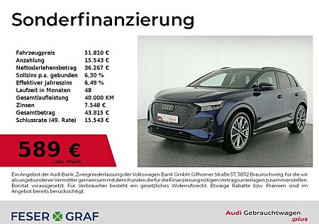 Audi Q4 e-tron 55 e-tron S line Int/LED/HuD/ACC/R-Kamera/20 Zoll
