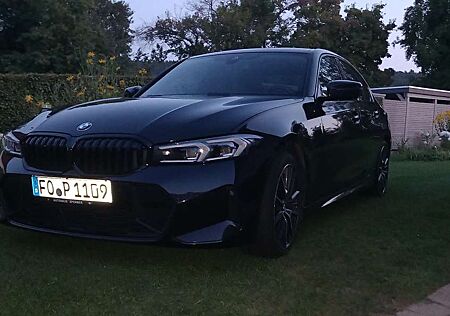 BMW 320d 320 Aut. M Sport, schwarz met., So-Alu 18",WR 16"