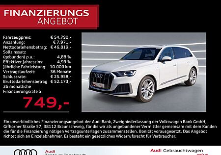 Audi Q7 50 TDI qu 2x S line PANO AHK ACC B&O 21" Kam.