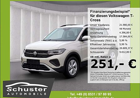 VW T-Cross Volkswagen Life 1.0TSI*ACC LED Navi digCock VKZ-Erk