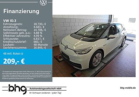 VW ID.3 Volkswagen Performance Upgrade Pure Navi connect LED F