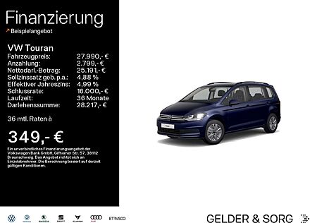 VW Touran Volkswagen Comfortline 2,0 TDI Navi*ACC*SHZ*Virtual
