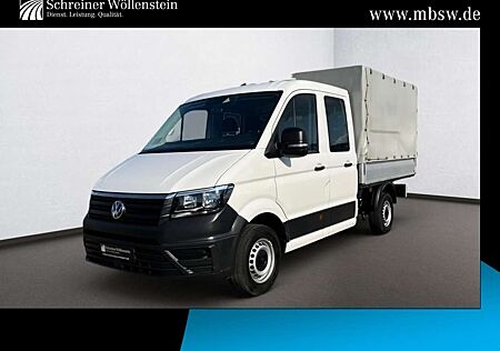 VW Crafter Volkswagen 35 DoKa Pritsche+Plane L3 AHK2,8t*Klima