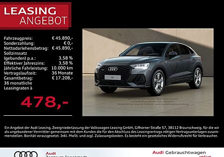 Audi Q3 Sportback 40 TFSI qu S line Pano LED AHK ACC