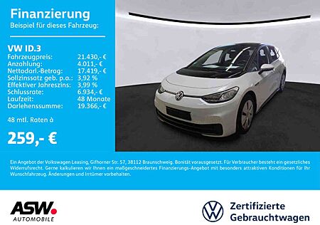 VW ID.3 Volkswagen Pro Performence LED Navi Wärmepumpe ACC AHK