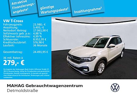 VW T-Cross Volkswagen Life 1.0 TSI ParkPilotRearView AppConnec