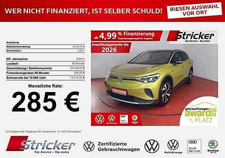 VW ID.4 Volkswagen Pro Performance 1st 150/77 285,-ohne Anzahlung Na