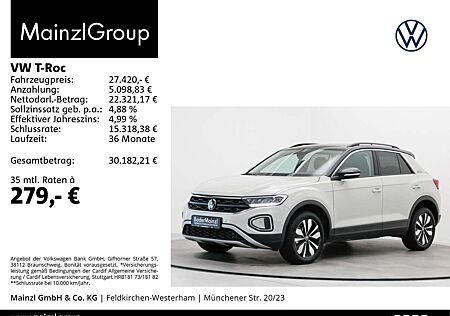 VW T-Roc Volkswagen 1.5 TSI Goal Virtual LED ACC Carplay Kam.