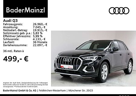 Audi Q3 35 TDI S tronic PDC SHZ Virtual AHK LED Navi