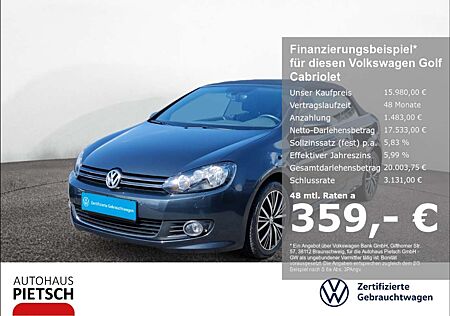 VW Golf Cabriolet Volkswagen Allstar 1.2 TSI NAVI PDC GRA DAB KLIMA carbon stee