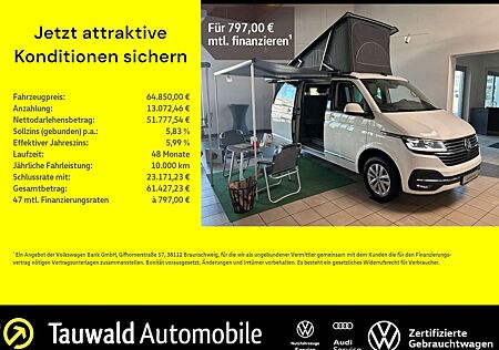 VW T6 Volkswagen .1 California Ocean 2.0 TDI DSG AHK+NAVI+DC+REARVIEW