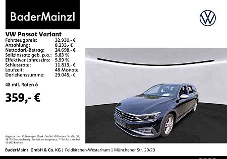 VW Passat Variant Volkswagen 2.0 TDI 4M DSG Alltrack Pano ACC