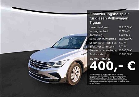 VW Tiguan Volkswagen Elegance 1.5 TSI DSG 3,99% StandHZG Navi Digitales