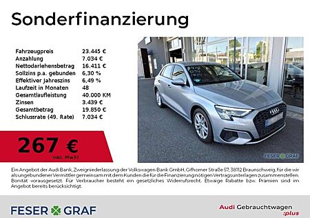 Audi A3 40 TFSI e S tronic Navi,LED,Sportsitze