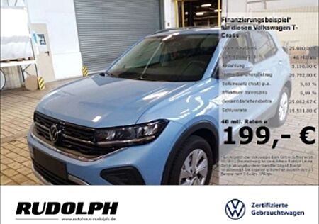 VW T-Cross Volkswagen Life 1.0 TSI 5-Gang LED AHK SHZ Navi ACC PDC Klima