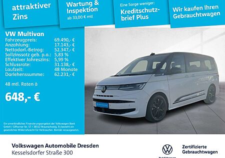 VW T7 Multivan Volkswagen 2.0 TDI DSG Navi LED Kamera HUD Pano
