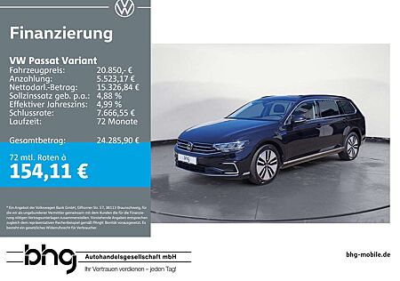 VW Passat Variant Volkswagen GTE1.4 TSI DSG PHEV Hybrid AHK Pa
