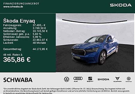 Skoda Enyaq 80x iV *Wärmep.*DCC*PANO*LED*AHK*ACC*19"*